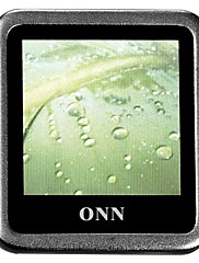 ONN Q6 Ultra-Slim 1.5" Screen MP3 Player with  Recording FM -Silver(4GB)