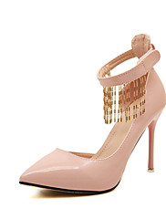 Chaussures Femme Faux Cuir Talon Aiguille Talons Escarpins / Talons Extérieure Noir/Rose