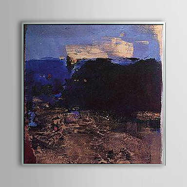 Abstract Black Invasion Framed Oil Painting