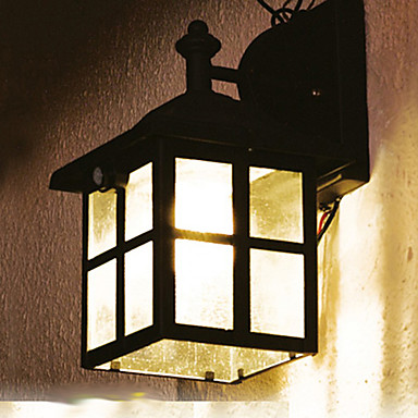 Vintage PIR Motion Sensor Solar LED Wall Light Garden Lights In Little House Shape 784134 2017 ...