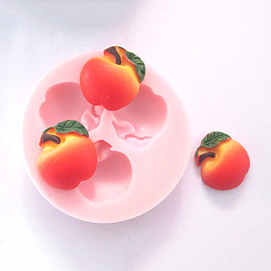 Three Holes Apple Fruit Silicone Mold Fondant Molds Sugar Craft Tools