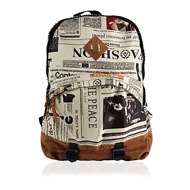 s fashion unisex newspaper design print backpack s fashion unisex newspaper design print backpack