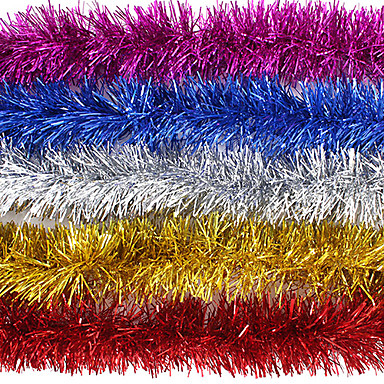 80*4inch Christmas Ribbon Multicolor ,Plastic
