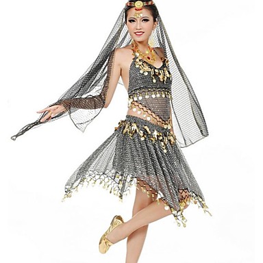 bling linkę szyfonowa cekinami stroje karnawałowe taniec brzucha